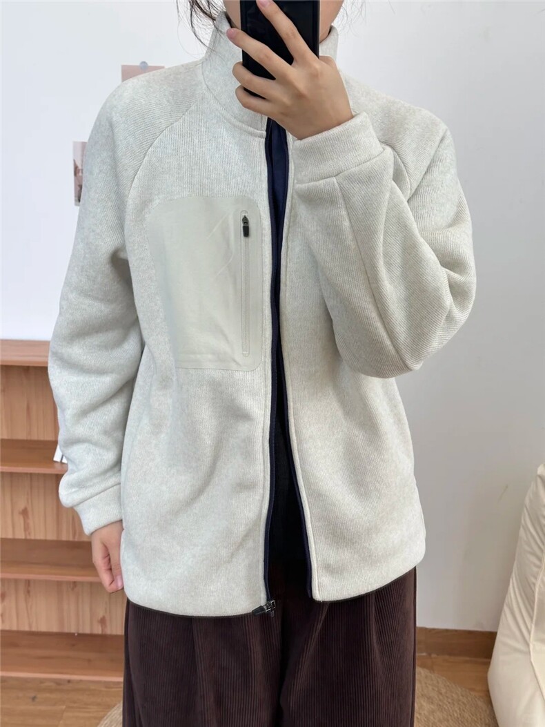 针织拉链夹克外套1302-GS10-P78成分100聚酯纤维,男装夹克,星座1302