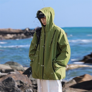 大货三防夹克多拉链冲锋衣宽松男外套DSA157B-JK1562-P60图片