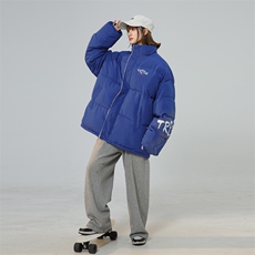 新款棉衣女加绒立领印花棉服外套面包服棉袄3350-P80控118，男装棉衣，星座207
