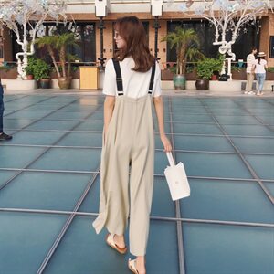 现货 夏季韩版可调节背带宽松显瘦连体裤229-8856-P80 控价138图片