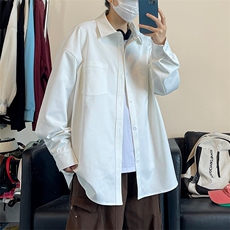 纯色重磅长袖衬衫男大码衬衣上衣外套C2209-P32【特价】，男装衬衫，电商A007