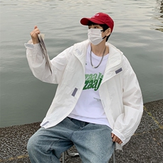 防晒衣男超薄透气夏季外套潮流学生宽松帅气情侣夹克衫F0881-P40，男装夹克，星座308B-2