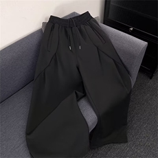 流行原版290克立体裁剪弯刀裤气质文艺ins新款原宿日系潮流慵懒，男装休闲裤，星座506A