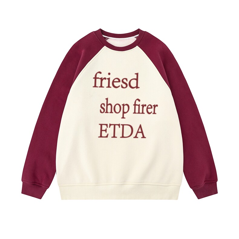 白底23新款秋季时尚百搭宽松字母印花潮流百搭卫衣WY17P48控68，男装卫衣，电商A247-1