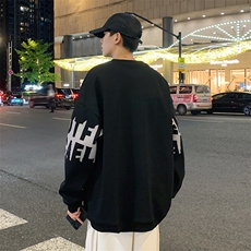2026春季新款港风外景大码菠萝格印花卫衣M-5XHW24558-特P30，男装卫衣，电商A022