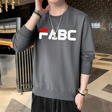 现货2026秋季男士潮流FABC字母印花卫衣学生班服1210-2-F030-P15，男装卫衣，星座1816-2（原1210–2）