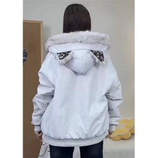 潮毛领连帽仿兔毛座山雕棉服短宽棉衣派克服流行MYS604，男装棉衣，星座1116A（原606A-3）