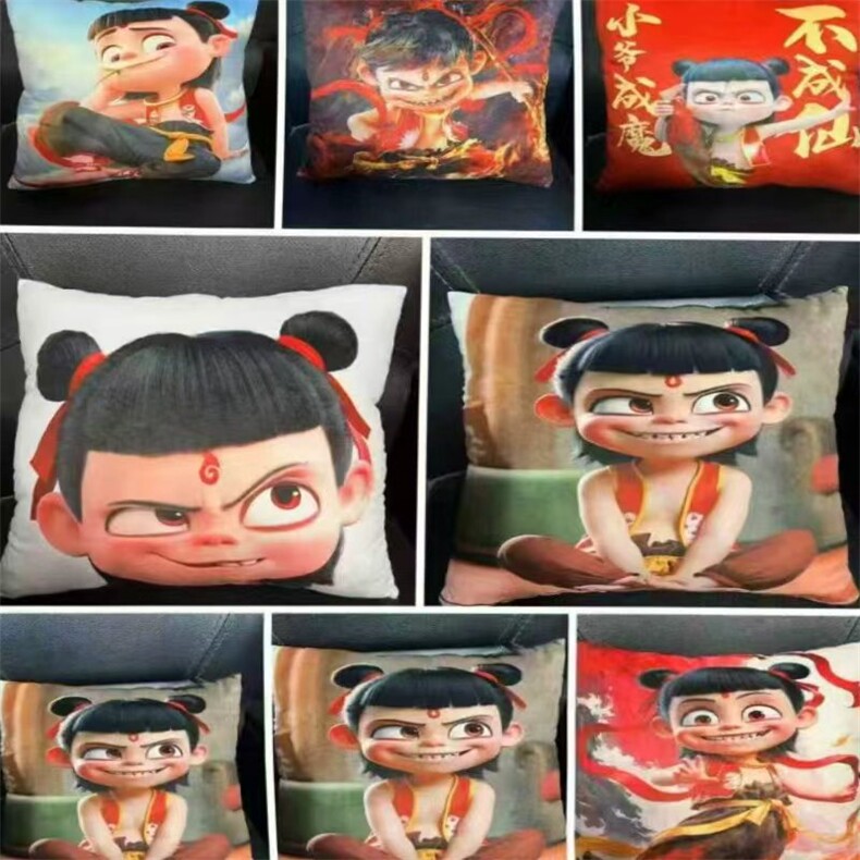 哪吒抱枕，无脸猫网供