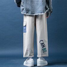 910A-A133秋装新款休闲裤情侣潮流嘻哈九分裤男，男装休闲裤，星座910A