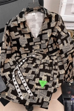 冰丝衬衫男一套装九分裤男潮流搭配七分袖POLO衫男TZ7732P75，男装衬衫，星座226-1
