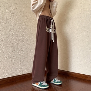 港风 抖音品质万针刺绣休闲裤卫裤长裤A014-DY2182-P65控88图片
