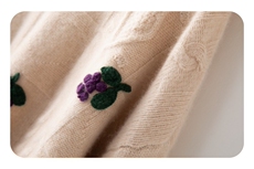 2025秋冬百搭时尚简约圆领长袖针织衫，女装针织衫/毛衣，木淼羊绒