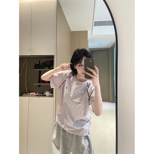 户外运动速干衣短袖男夏薄款凉感透气防晒t恤美式机能山系骑行服图片