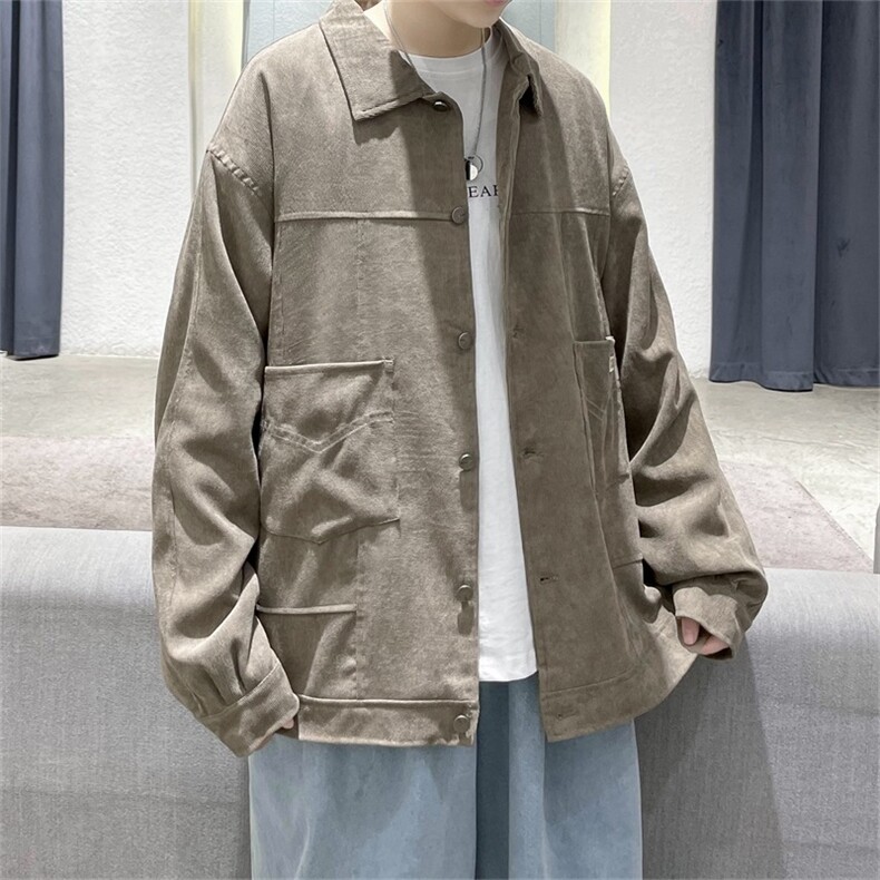 春秋季百搭休闲宽松灯芯绒夹克男士JK153-P60,男装夹克,星座1204