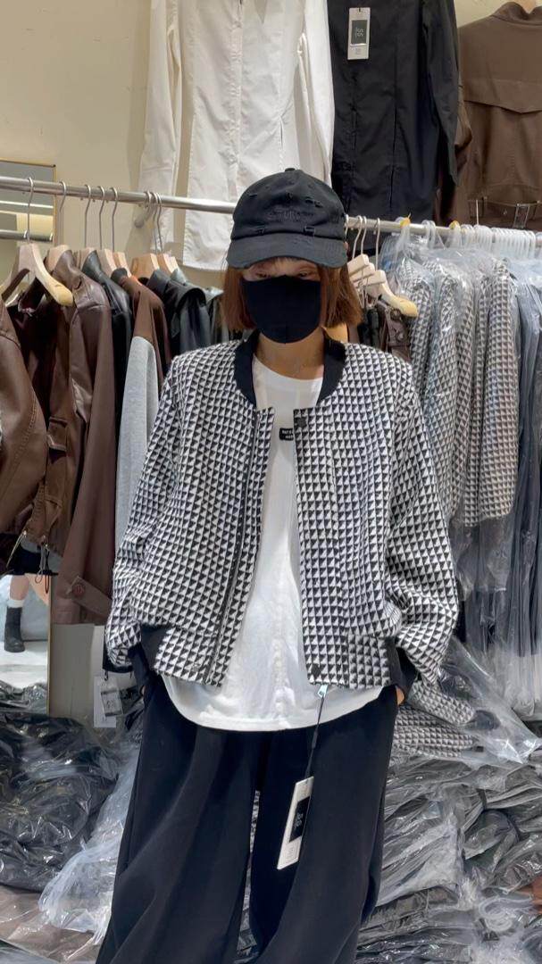 【现货】睡午觉，千鸟格水貂毛外套！，其它，S.S