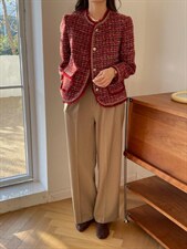 2021新款小香风/红色系，其它，奥瑾