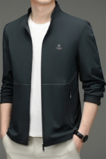 男士2023春季新款长袖夹克衫宽松立领拉链夹克外套SFTJ2205-P150，男装夹克，电商B212（原钱塘6029）
