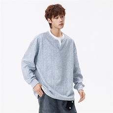 潮流宽松假两件卫衣潮牌休闲上衣A161-MT-2601-P45，男装卫衣，电商A161