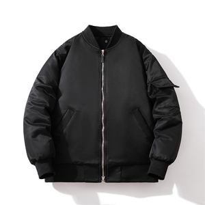 现货 2色秋冬带帽情侣外套飞行服外套棉服夹克图片
