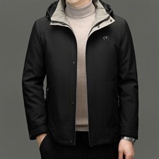XL-PK305秋冬男士新款夹克可脱卸兔毛内胆水貂领大衣保暖派克服，男装夹克，电商B360