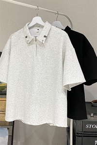 美式高街设计感POLO衫短袖T恤男上衣 9037-P45图片