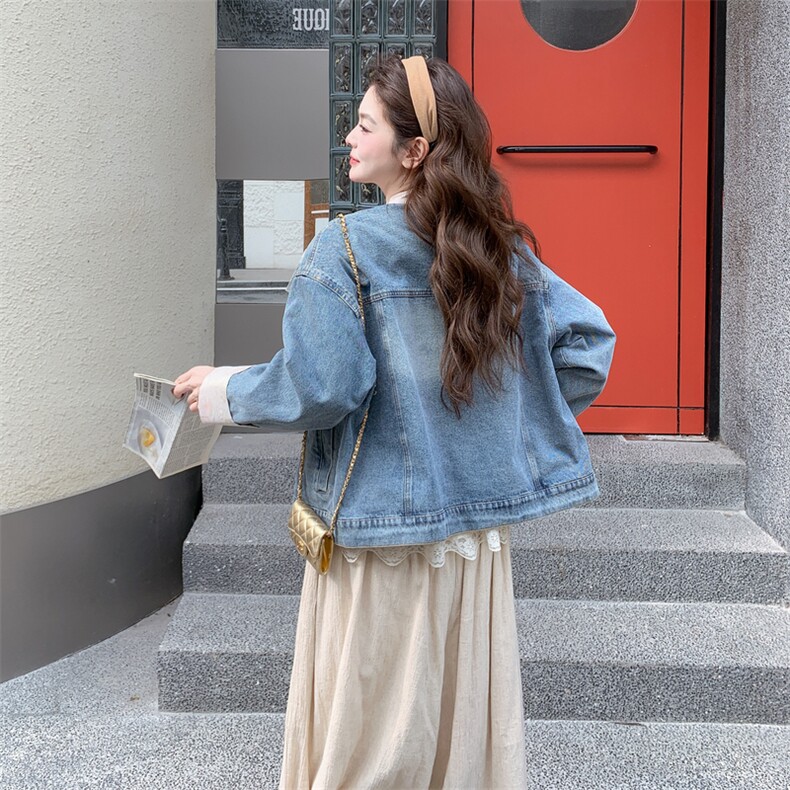 现货春季新款工艺牛仔外套2C098-2615P180K288,女装短外套,2C098