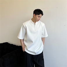 休闲百搭垫肩T恤男夏季设计感韩版痞帅宽松时尚短袖潮LT50411-P33，男装T恤，星座1008
