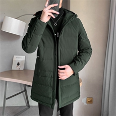 冬季新款加厚保暖羽绒服中青年商务休闲长款外套时尚潮流男装上衣，男装羽绒服，电商B212（原钱塘6029）
