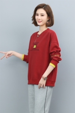 卫衣女2021早秋新款韩版宽松短款时尚春秋薄款休闲洋气减龄上衣潮，女装卫衣/绒衫，玛其路