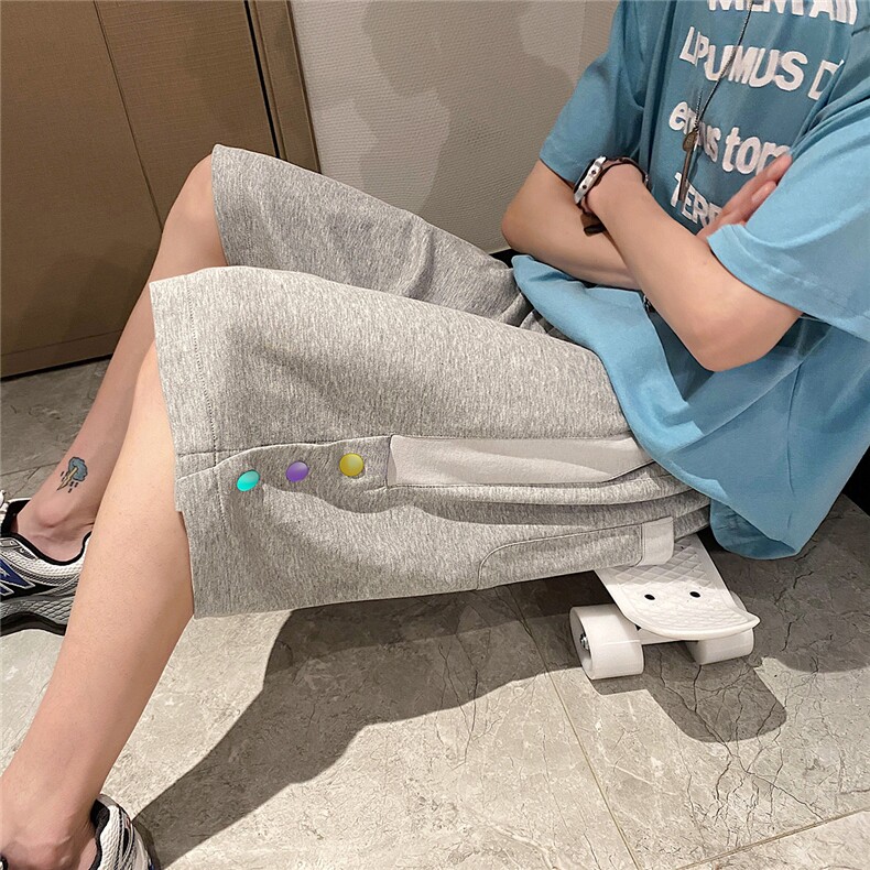 1港风休闲大码男短裤运动5分原宿潮流五分裤男士中裤DK773P35控48,男装休闲裤,星座226-2