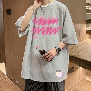华夫格t恤男短袖男大码五分袖 酒店风 HT73321-P22图片