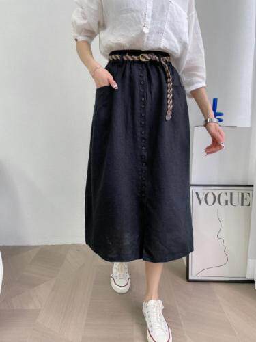 麻料半裙，女装半身裙，衣香丽舍