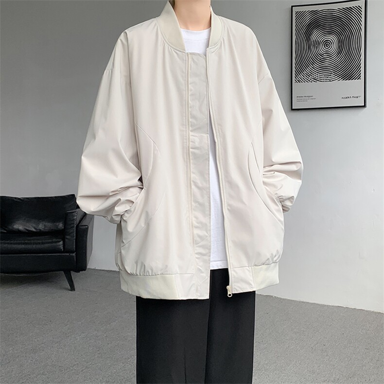 M-8XL棒球服男款春秋特大码加肥加大男装飞行员夹克外套JK001P65,男装夹克,电商B312