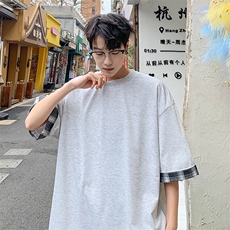 短袖男夏季新款港风宽松T恤上衣T8219-P25，男装T恤，星座214-3