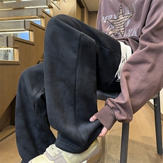 2025扎染脏脏裤子男美式重磅潮流宽松直筒休闲裤24XK66860特批38，男装休闲裤，电商A042