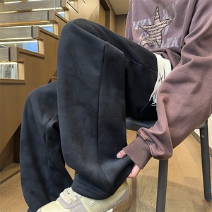 2025扎染脏脏裤子男美式重磅潮流宽松直筒休闲裤24XK66860特批38图片