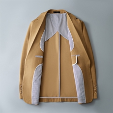 26做货-半里布男士休闲西装修身韩版西服外套上衣DX6945P175，男装西服套装，电商D216