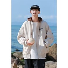 2024新款连帽棒球服夹克春季美式复古潮牌外套男现货W8143-P60，男装夹克，星座512-4