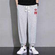 夏季新款青少年潮流男士印花休闲直筒九分裤1210-2-K911-P15，男装休闲裤，星座1816-2（原1210–2）