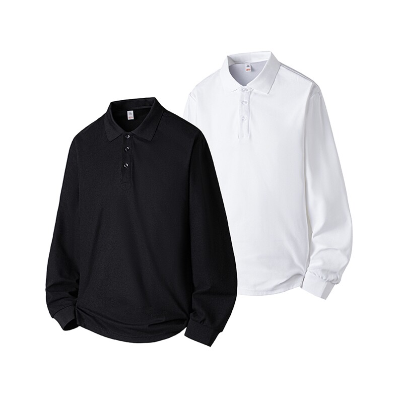 B221美式ins高街大众修身翻领polo衫长袖T恤SY2560-特P20控49，男装T恤，电商B221