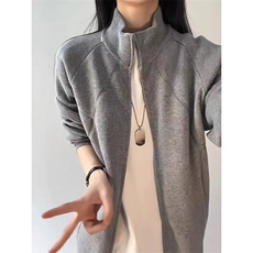 M35-P63美式潮牌拉链开衫毛衣男女2025春秋冬季潮流宽松慵懒风，男装针织衫/毛衣，电商B323A