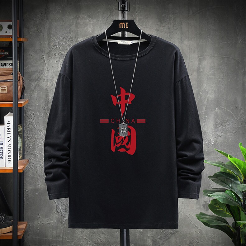 TX3198-P25纯长袖t恤男大码圆领打底衫体恤展架,男装T恤,电商A040A