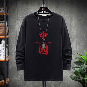 TX3198-P25 纯长袖t恤男大码圆领打底衫体恤 展架图片
