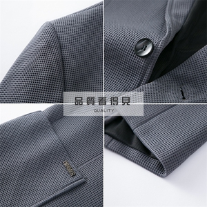 秋季新款西装男西服简约外套西服商务休闲小西装单西图片