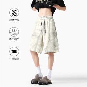 2025夏季新款脏脏裤高品质重磅五分裤短裤XZ806-DK36009-P45控58图片