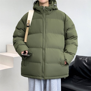 冬上新学生加棉加厚棉服2023休闲简约连帽棉衣外套男女 9979-P80图片