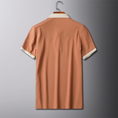 抖音高级感U字刺绣夏季短袖T恤翻领Polo衫半袖D342-T066特P40，男装T恤，电商D342