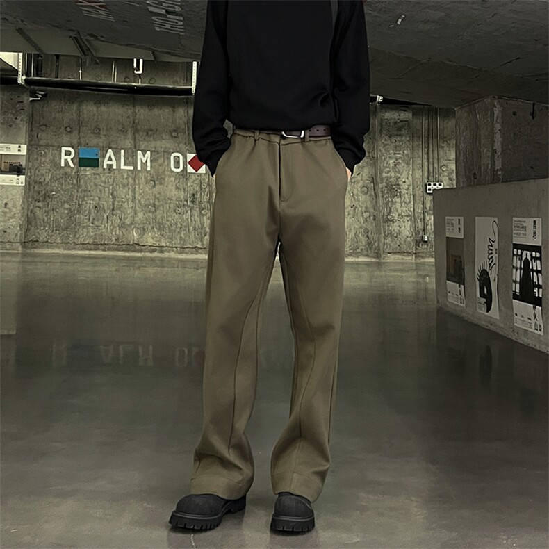 902-823-P45毛呢裤加厚保暖休闲裤子男搭配毛衣卫衣夹克针织衫，男装夹克，星座902A