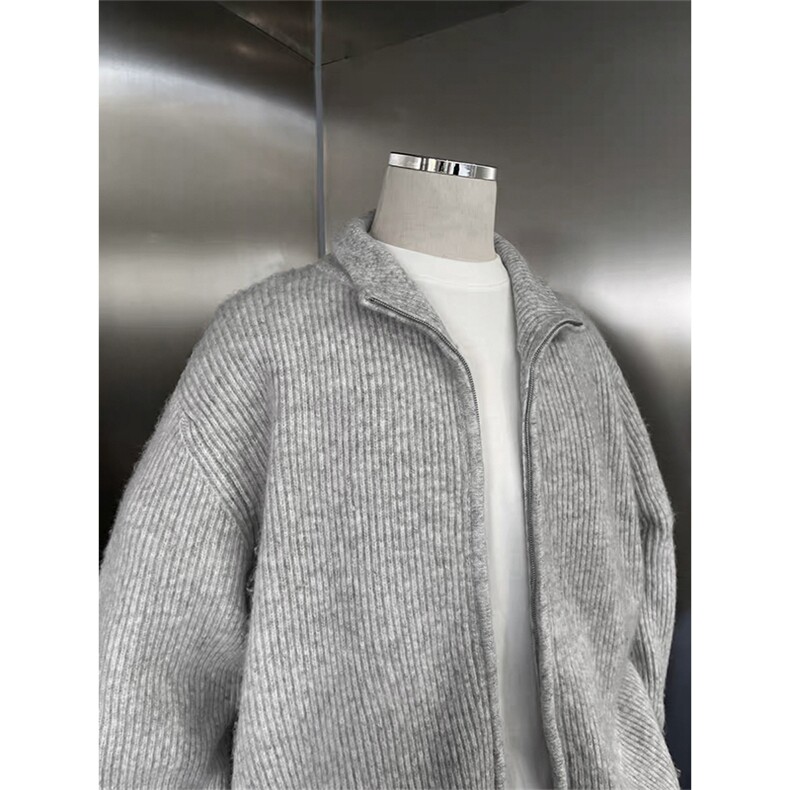 【网图慎用】复古cleanfit开衫毛衣情侣针织衫5Q3070-TP65128,男装针织衫/毛衣,电商A102