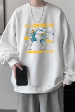 S6304-P28秋季圆领卫衣男大码韩版宽松长袖外套，男装卫衣，电商A040